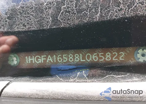 2008 Honda Civic Lx from USA, damaged, VIN 1HGFA16588L065822